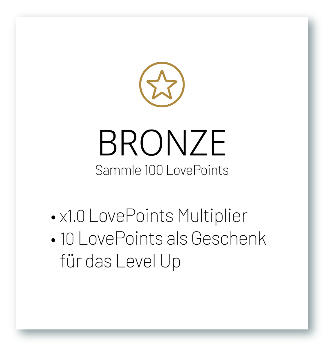 VIP BENEFITS BRONZE Deutsch