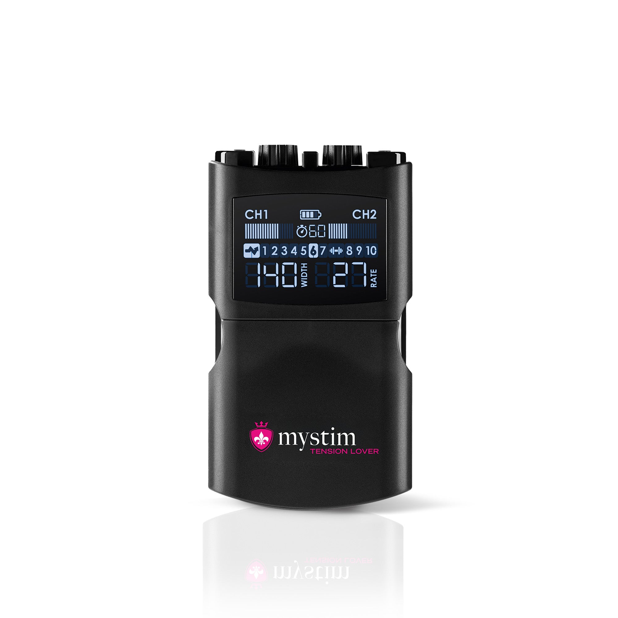 Mystim Tension Lover 2 - E-Stim Powerbox Elektrostimulation Frontansicht geschlossen