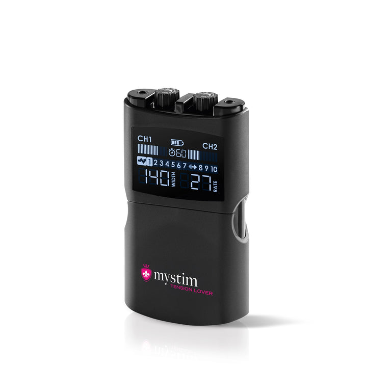 Mystim Tension Lover 2 - E-Stim Powerbox Elektrostimulation Seitenansicht geschlossen