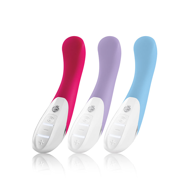 Mystim Al Punto – Naughty Pink G‑Punkt-Vibrator aus medizinischem Platinsilikon (25 cm × Ø 3,2–3,6 cm) NP