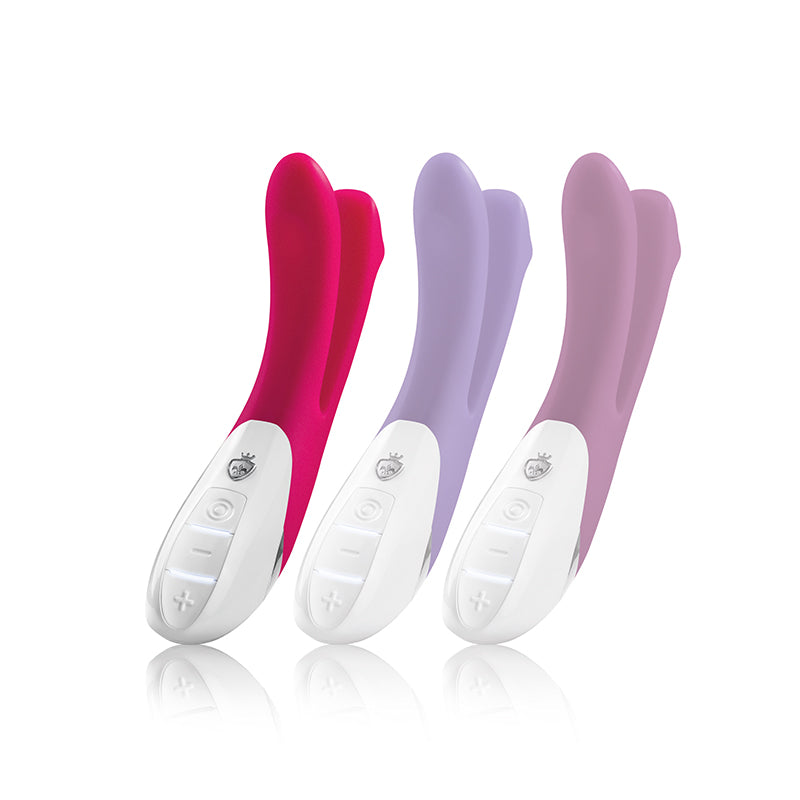 Mystim Bon Aparte – Naughty Pink Vibrator, doppelte Motoren (25 cm Länge, Ø 2,7–3,1 cm)