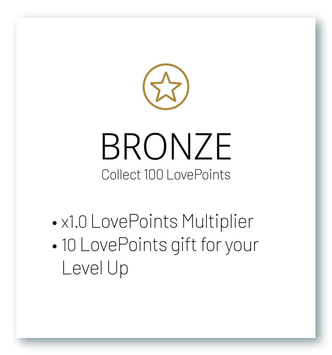 VIP BENEFITS BRONZE Englisch