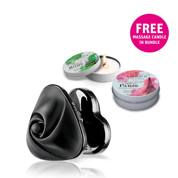 Heart's Desire Black + 43ml Massagekerze - Bundle