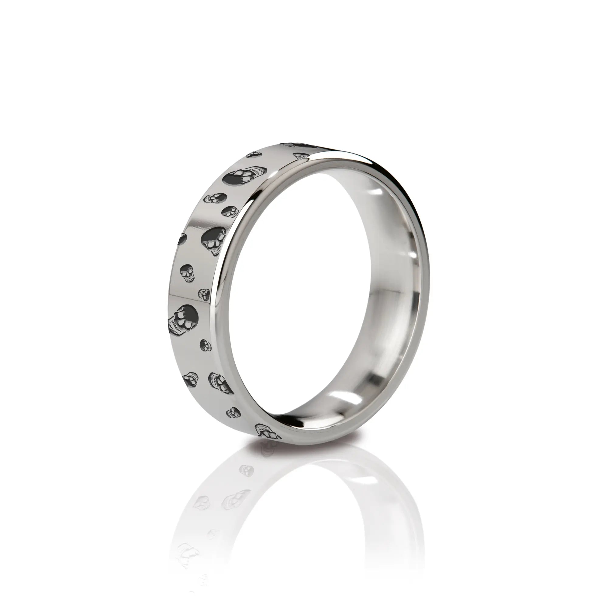 Mystim The Duke – poliert & graviert Edelstahl‑Cockring 48-55 mm Innendurchmesser
